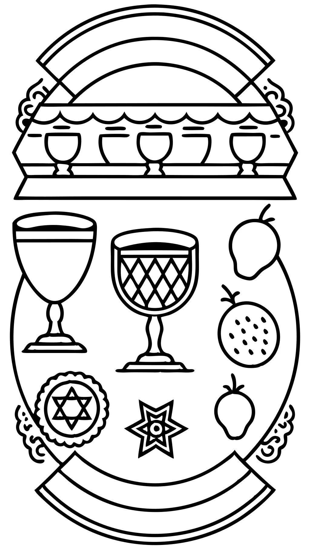 pages à colorier pour pesach